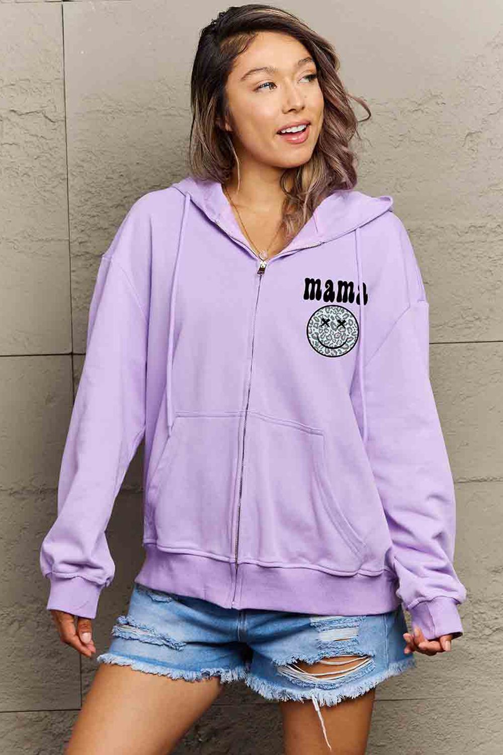 Simply Love Full Size MAMA Graphic Hoodie