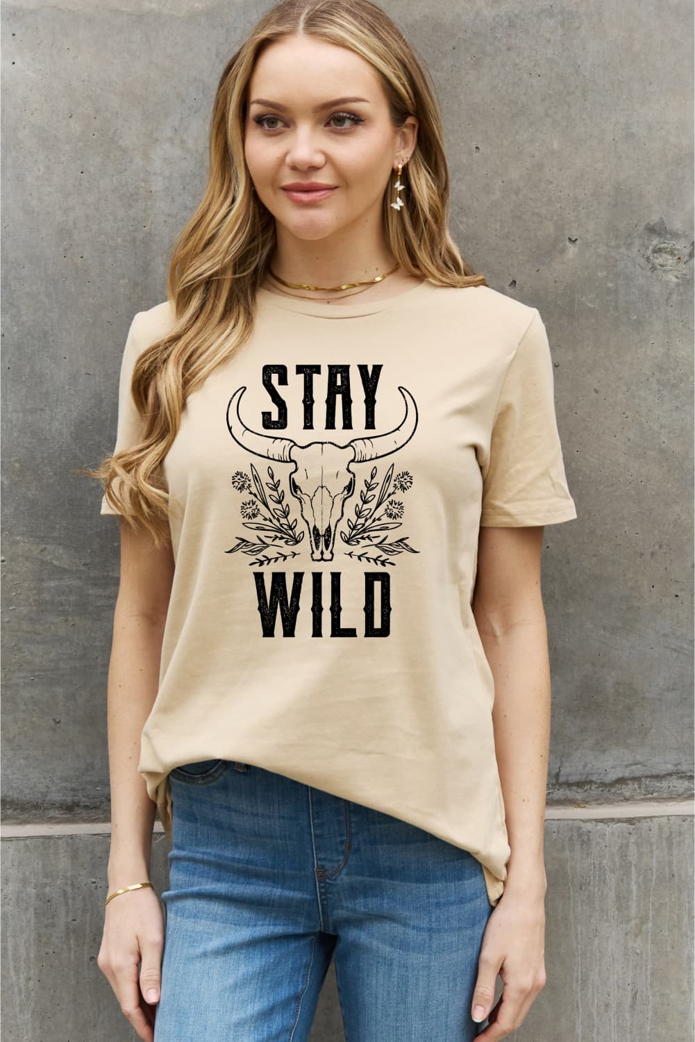 Simply Love Simply Love Full Size STAY WILD Graphic Cotton Tee