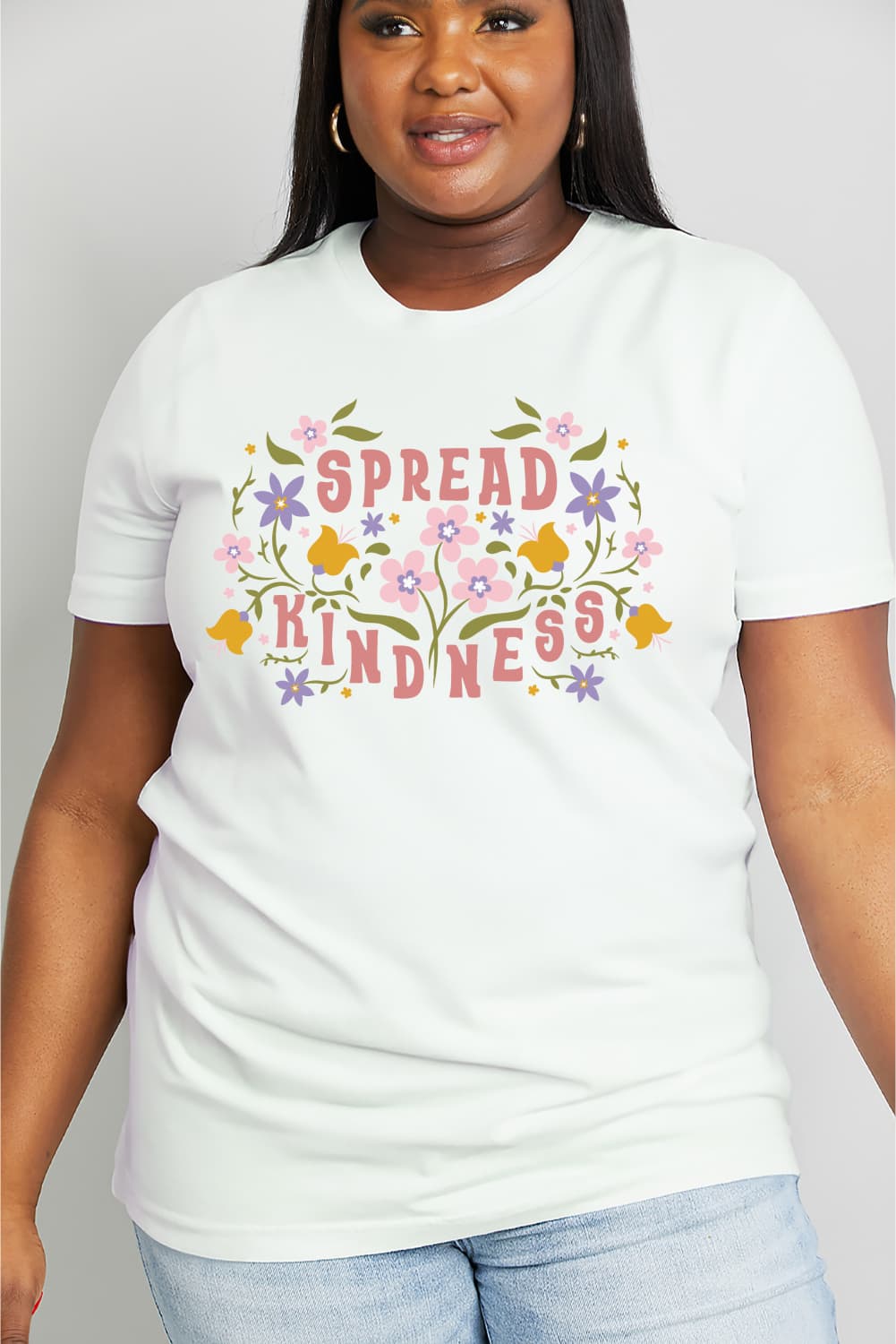 Simply Love Full Size SPREAD KINDNESS Graphic Cotton Tee