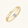 925 Sterling Silver Inlaid Moissanite Ring