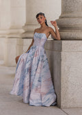 Nessa Metallic Dress - Blue