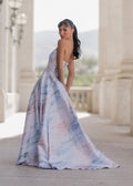 Nessa Metallic Dress - Blue