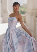 Nessa Metallic Dress - Blue