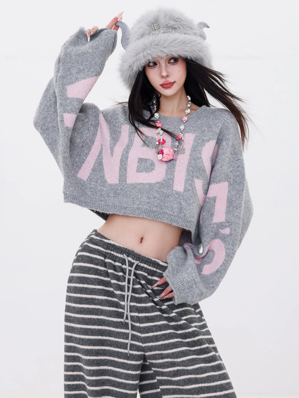 SITRA Women's Casual Retro Loose Knit Sweater
